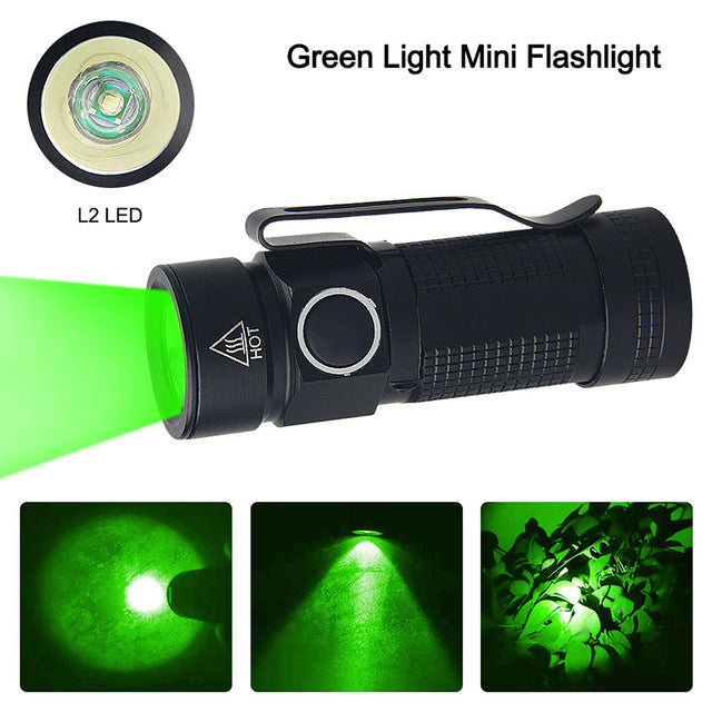 Flashlight Outdoor Waterproof Light Camping LED Portable Clip