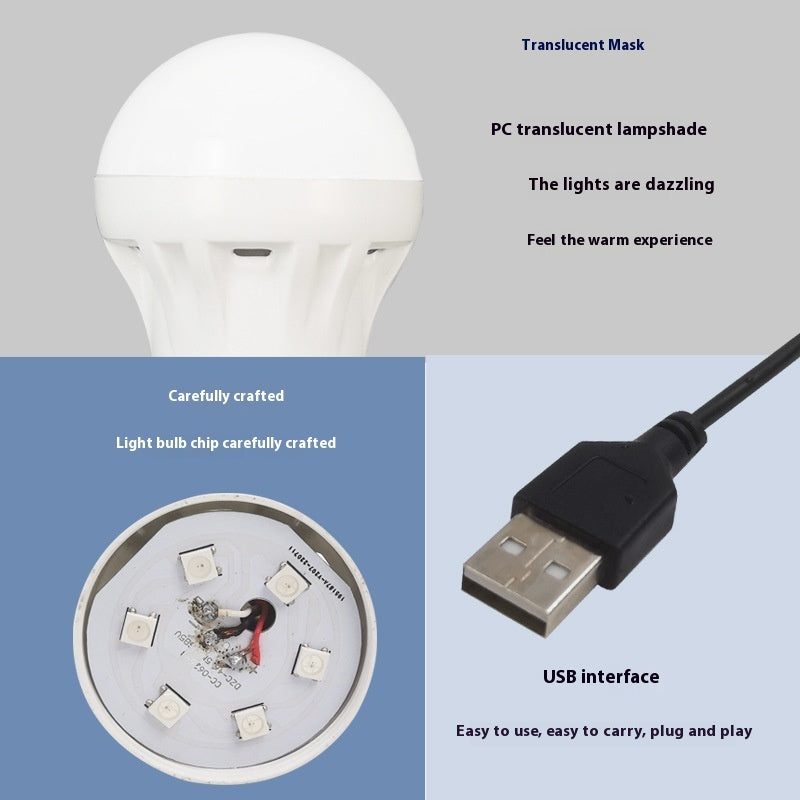 RGB Magic Color 5V Mobile Power Bulb Low Voltage Led