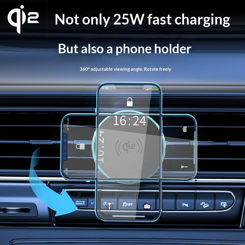 25W Wireless Fast Charging Magnetic Car Mount Wireless Charger