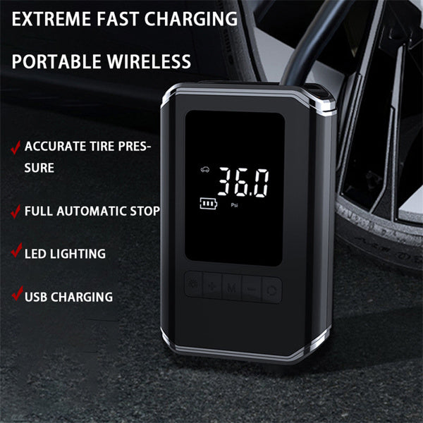 Compact Car Tire Inflator – Fast, Easy On-The-Go Air